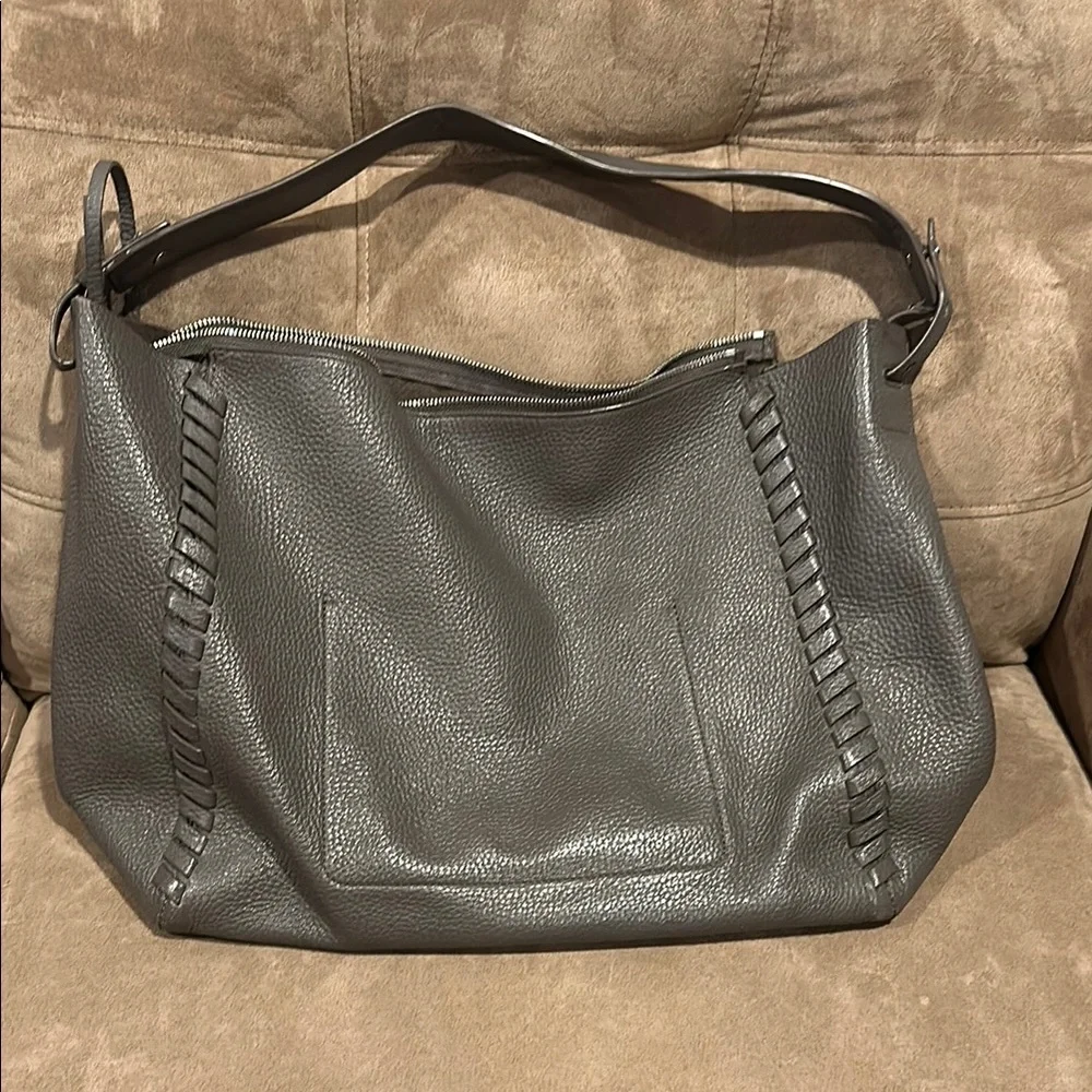 All Saints Gray Hobo Bag - Picture 2 of 8